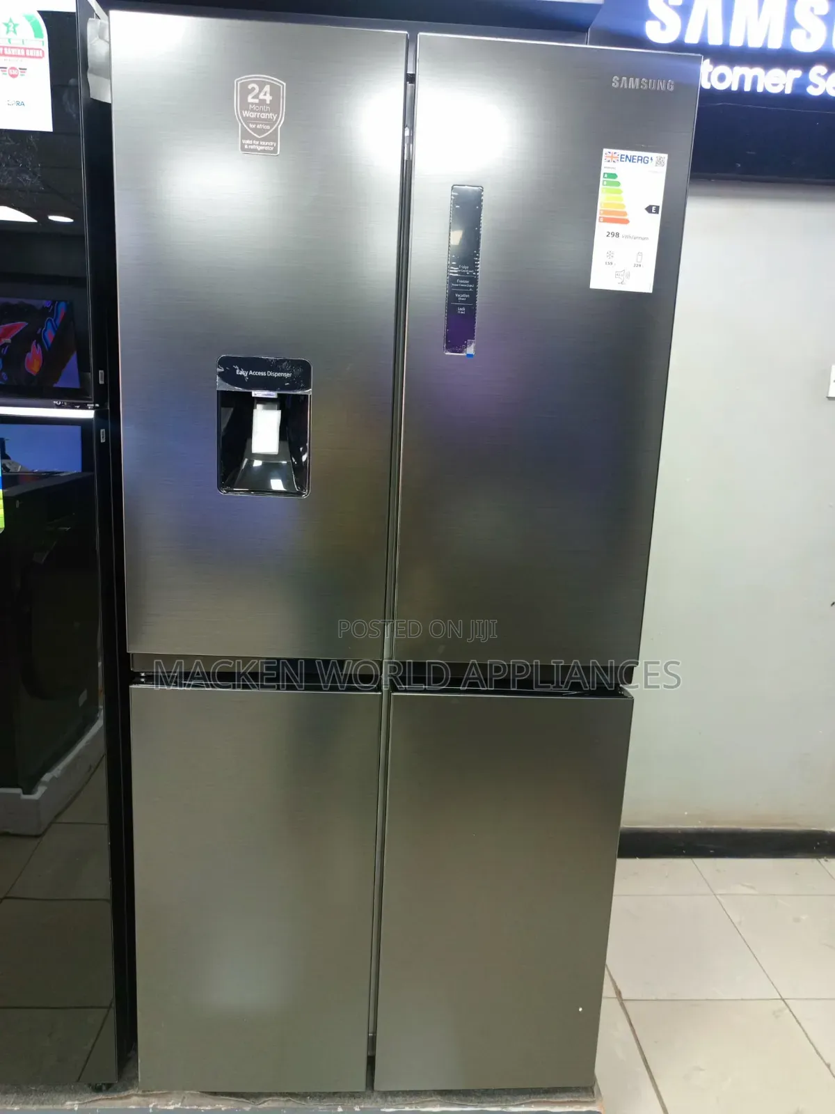 488l Samsung Fridge With Dispenser, Digital Inverter