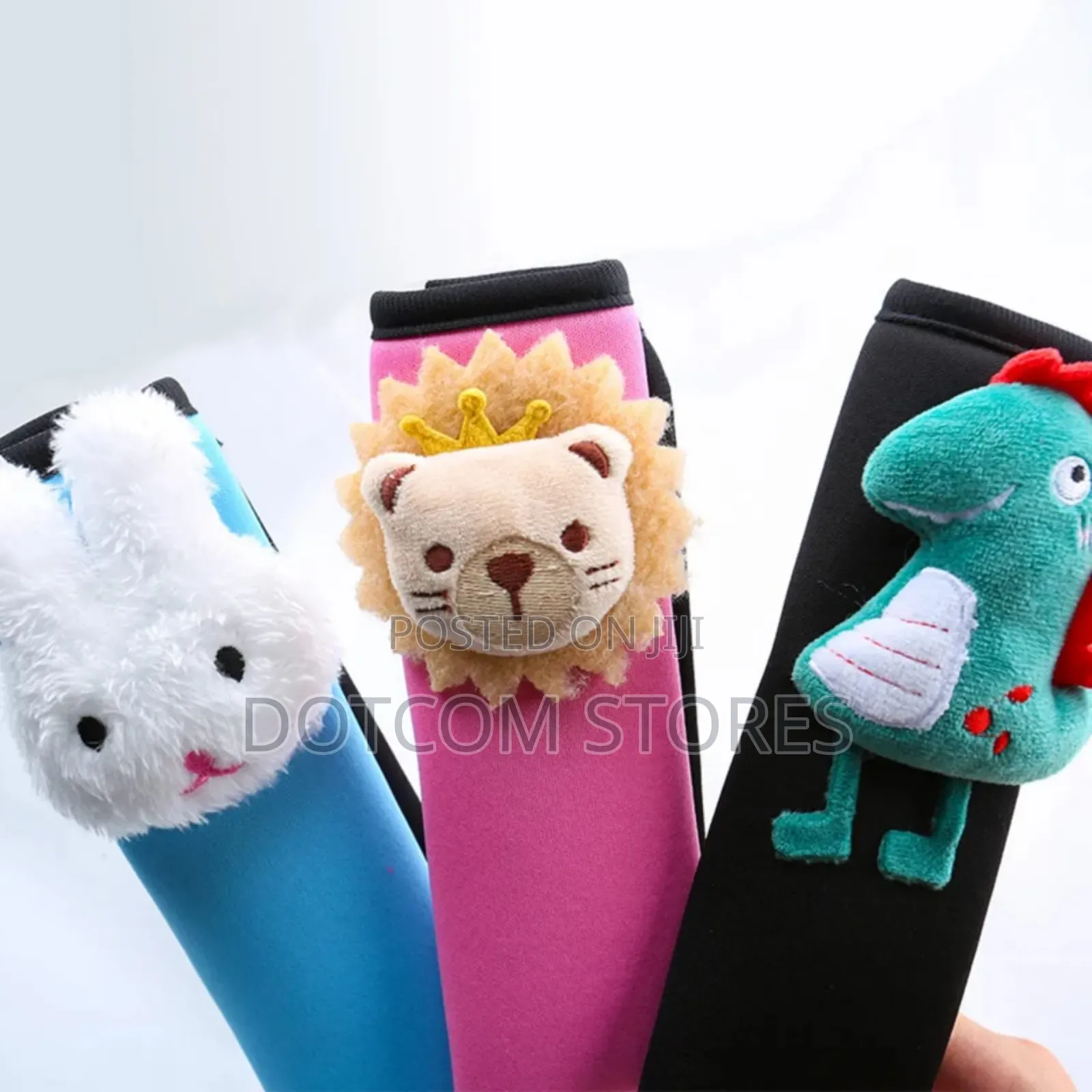 Cartoon-Themed Car Seat Belt Shoulder Pad and Adjuster Set