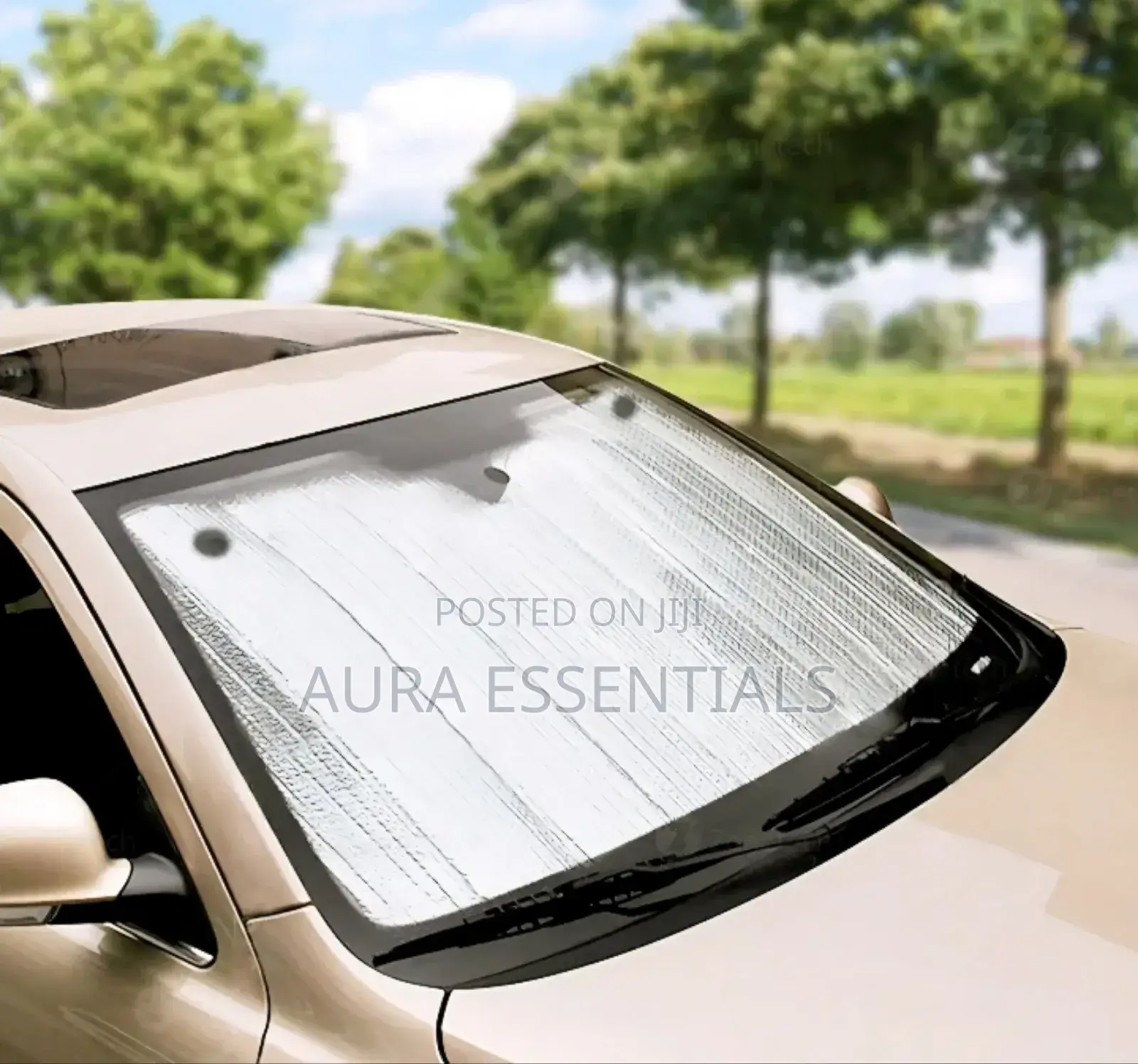 Premium Quality Accordion Metallic Reflective Car Sun Shade