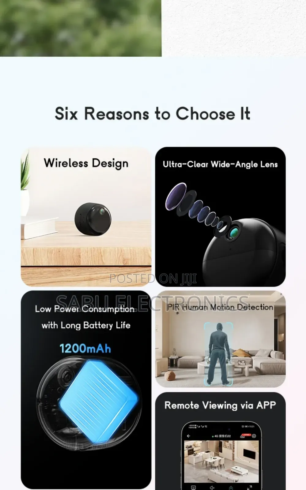 Spy Camera- Mini 4g Security Camera – Hd Wide Angle , Rechargeable