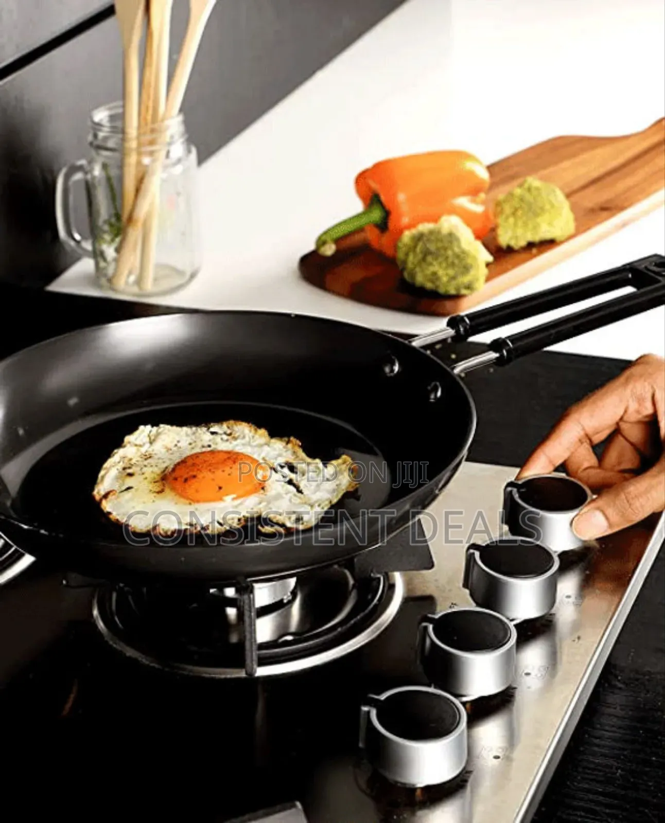 Geepas Highly Durable Stainless Steel 2 in 1 Built in Gas Hob
