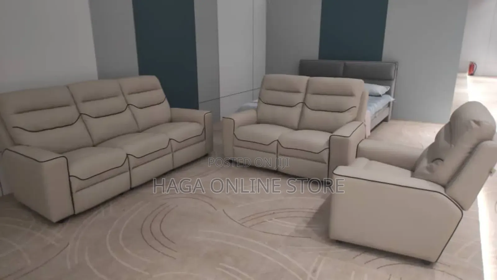 Leather Sofa 6 Seater