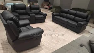 Manuel Recliner Leather Sofa 6 Seaters