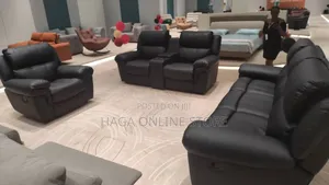 Manuel Recliner Leather Sofa 6 Seaters