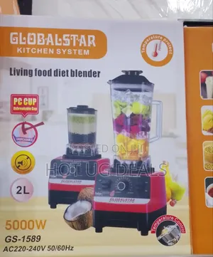 Global Star Heavy Duty Juice Commercial Blender 2 Liters 2 in 1