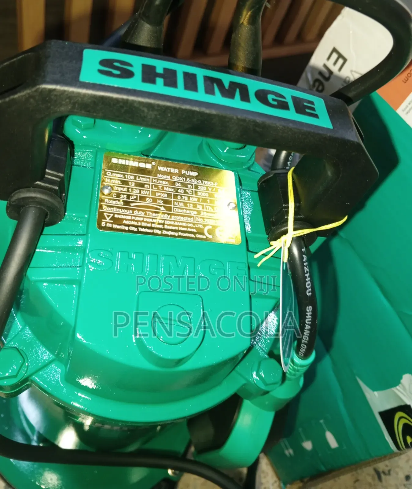 112feet or 34 Meters Submersible Water Pump Electric