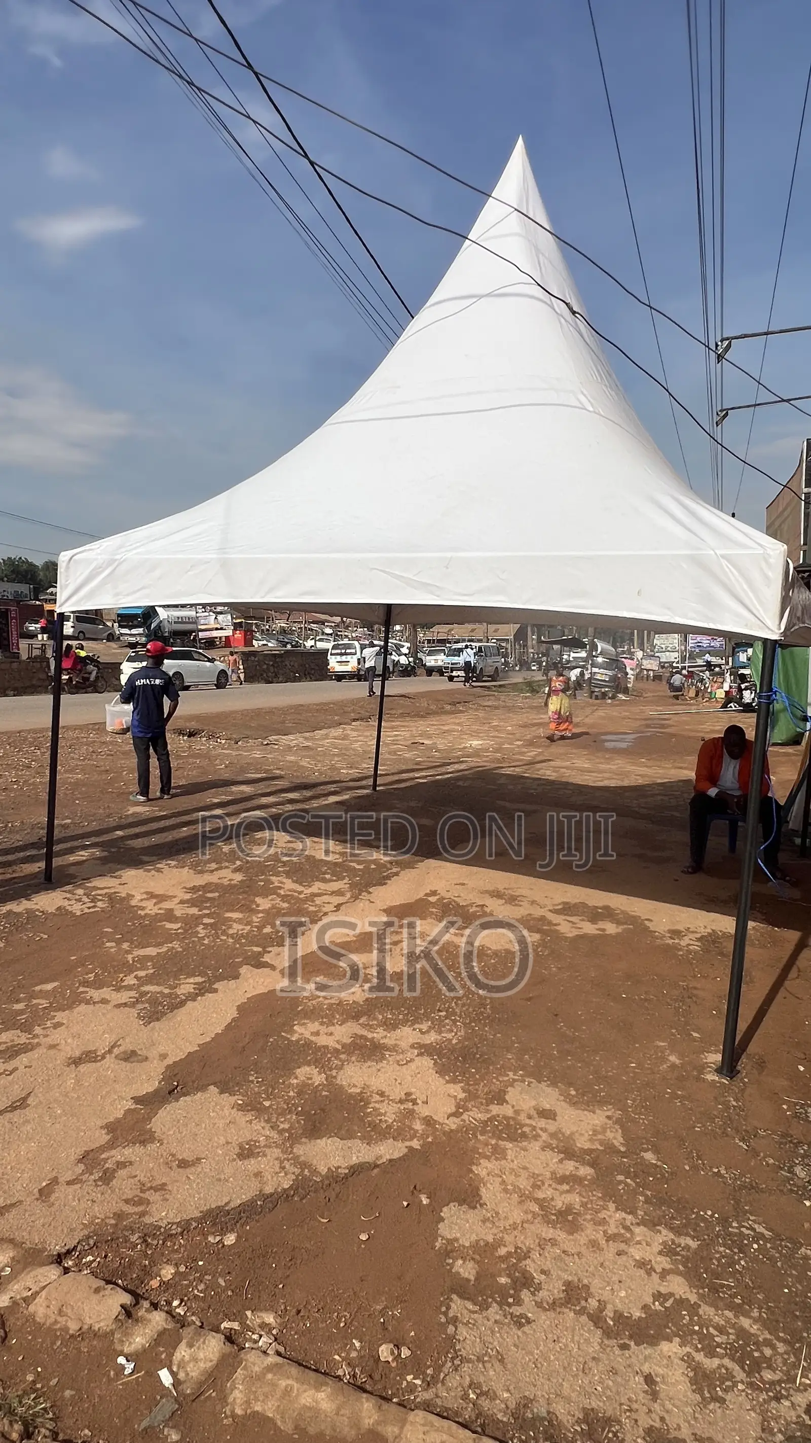 A 50 Seater Pure White Elastic Material