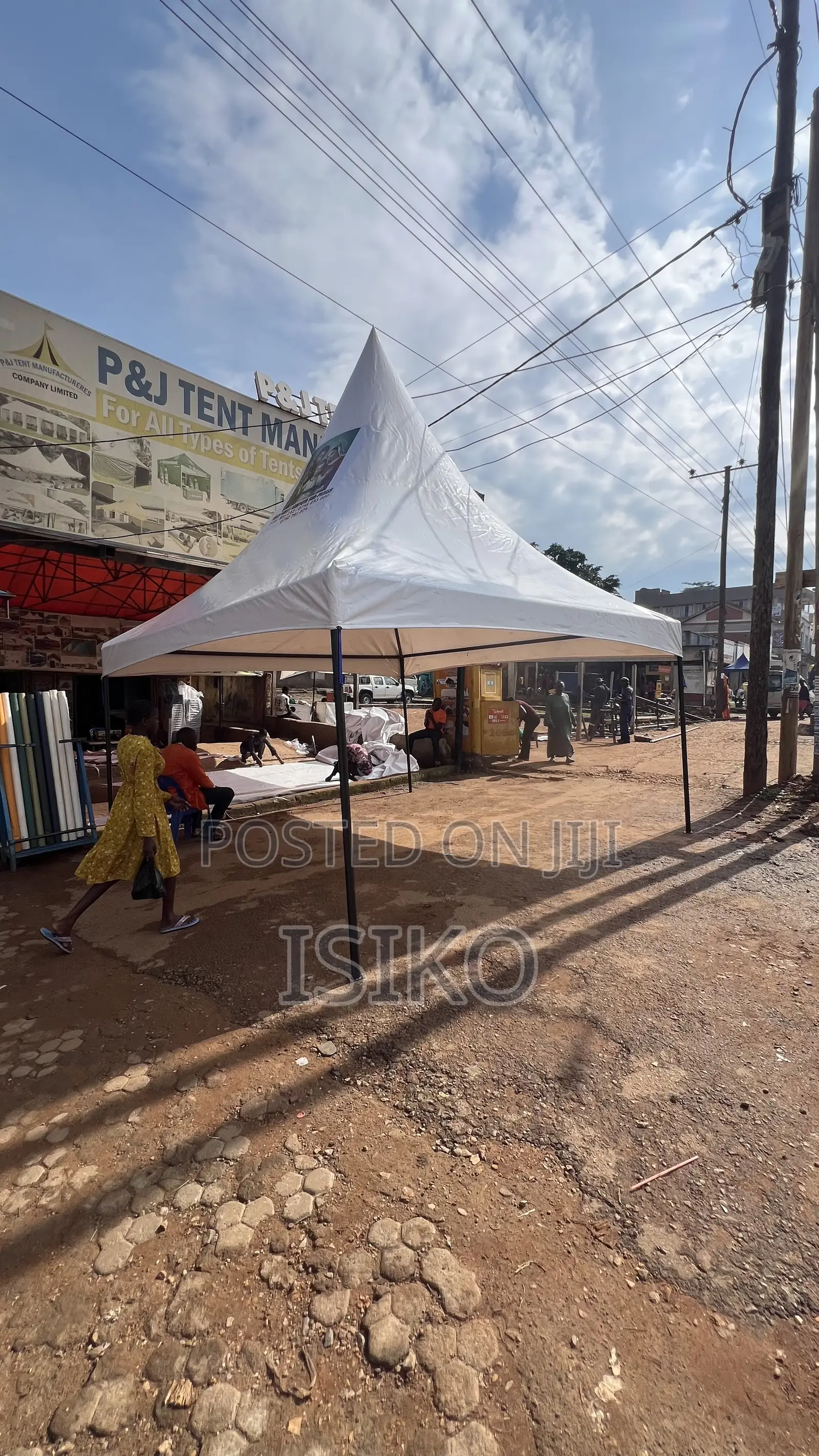 A 50 Seater Pure White Elastic Material