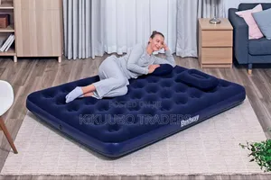 Bestway | Air Mattress, Queen Size With Manual Hand Pumps and Pillows