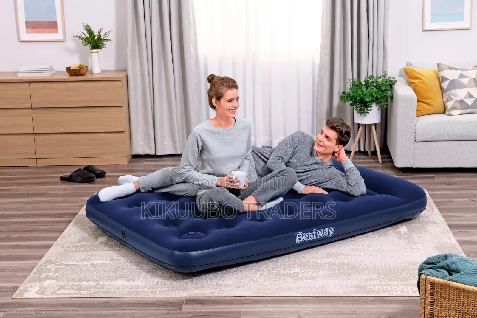 Bestway Inflatable Air Mattress 5*6 With Manual Pump