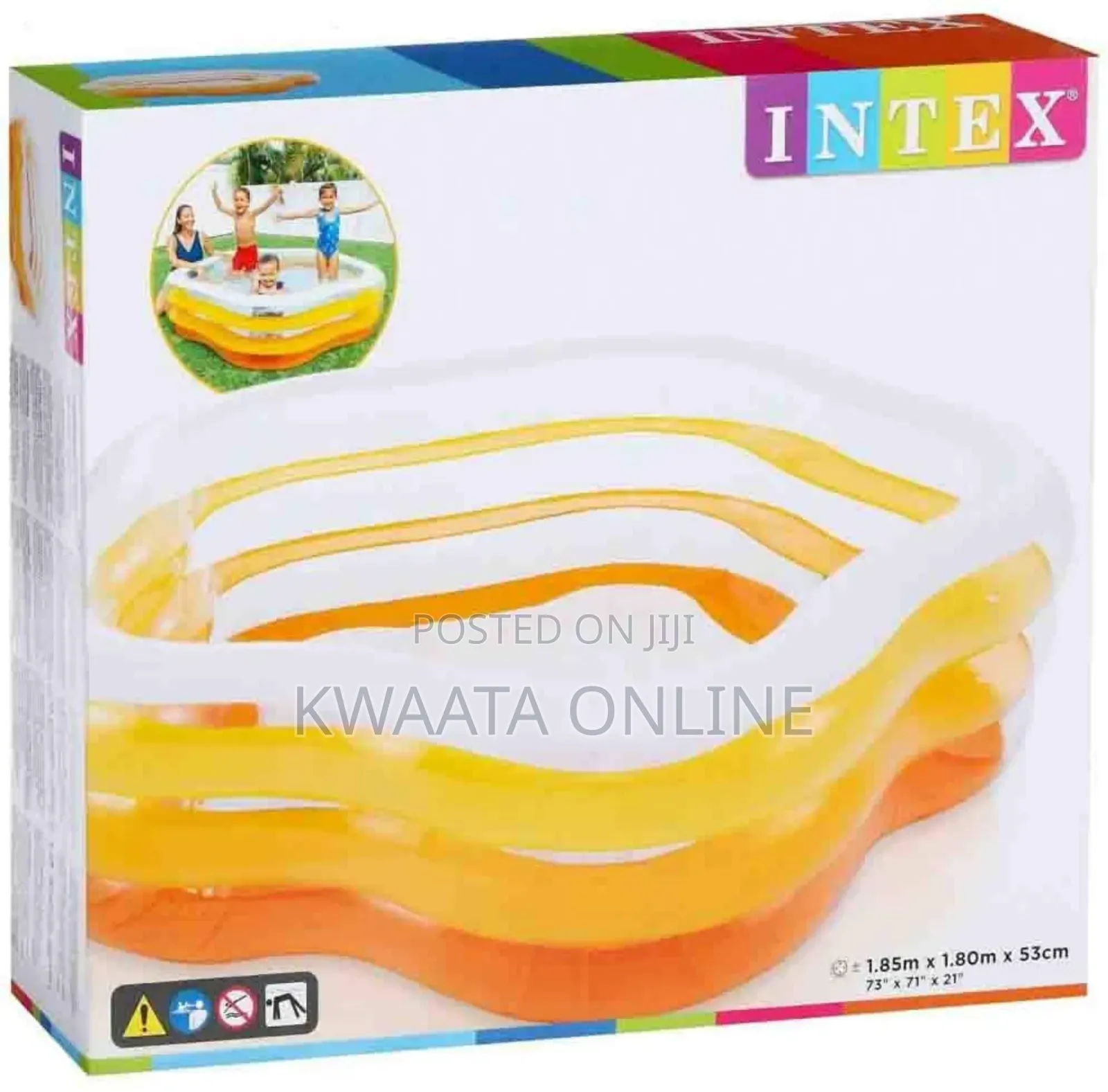 Intex Summer Colors Swimming Pool 185cm X 180cm X 53cm