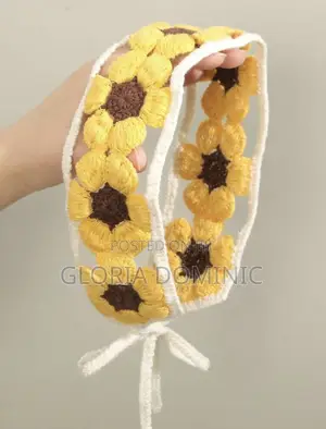 Boho Crochet Floral Headband