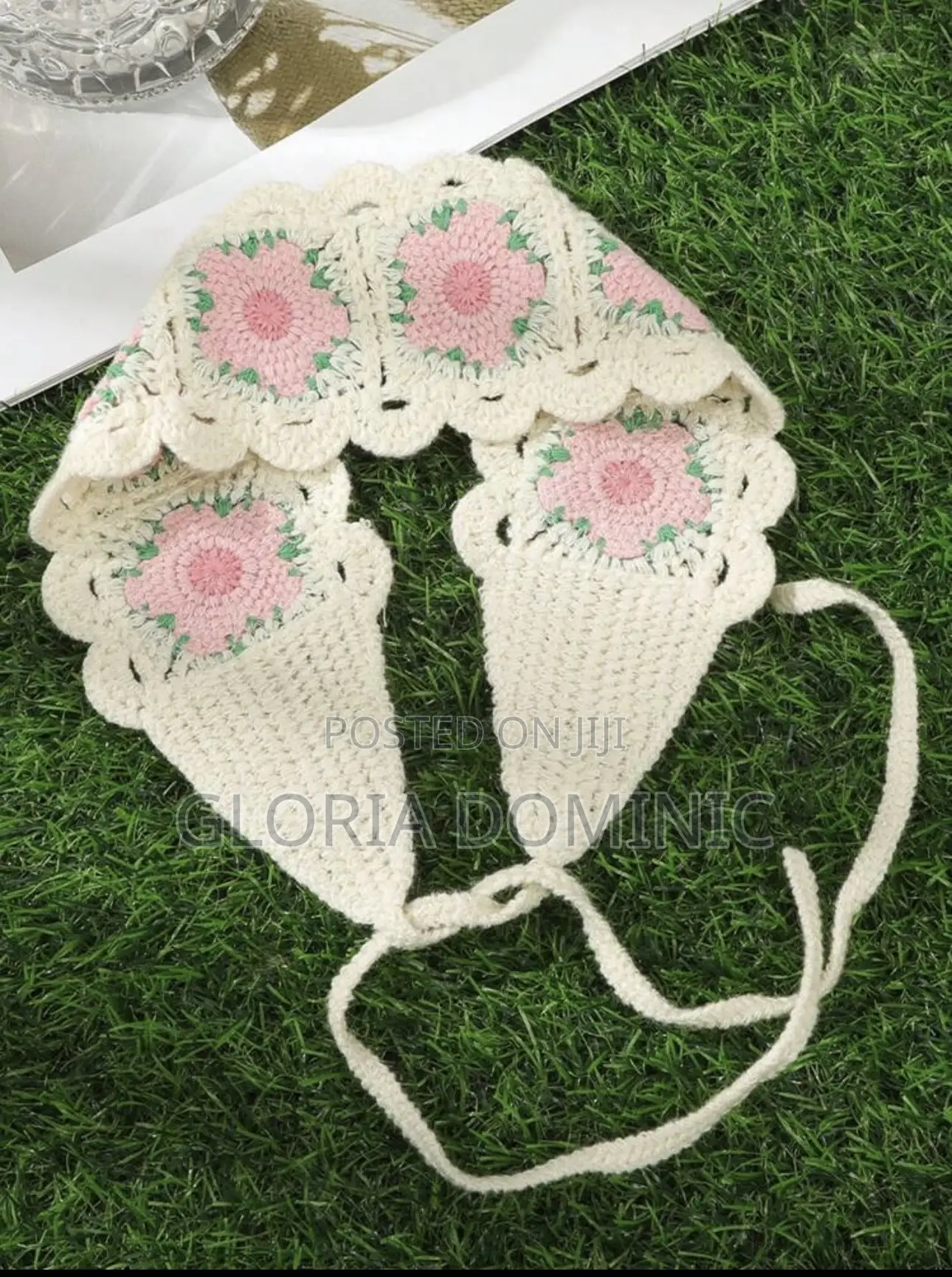 Boho Crochet Floral Headband