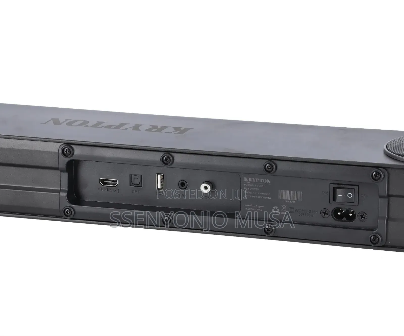 Krypton Portable Sound Bar System 2.2ch– 25w, Bluetooth, Optical, Hdmi
