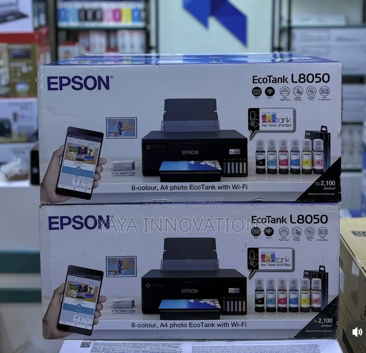 Epson L8050 Ecotank Printer for Photos Plastic Ids