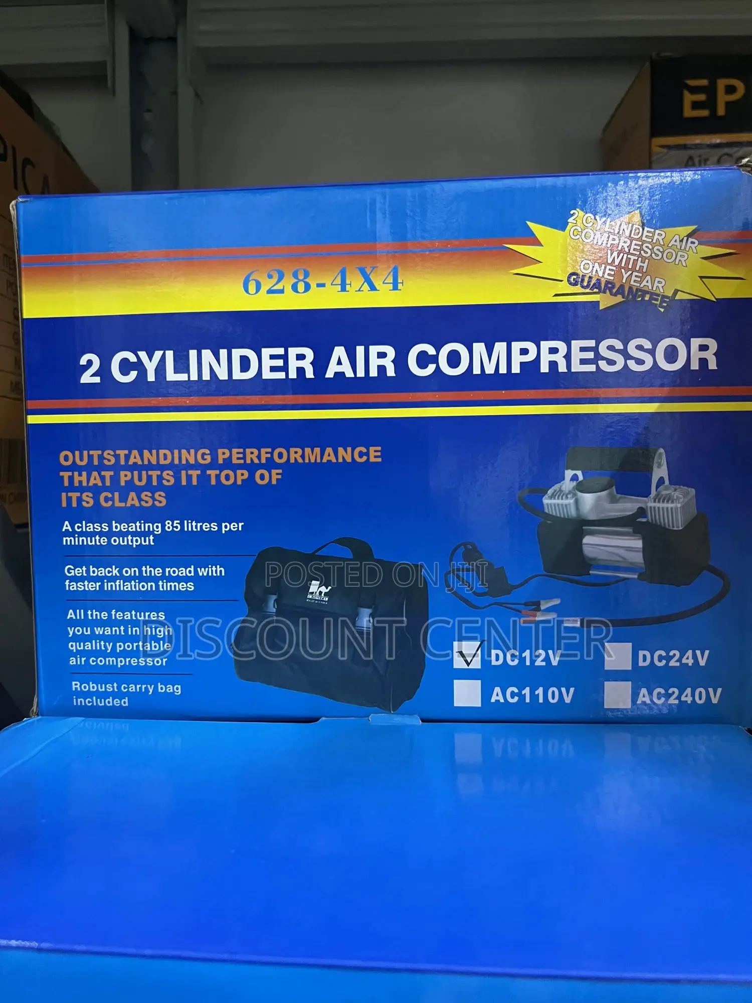 Car Air Pump 2 Cylinder Air Compressor