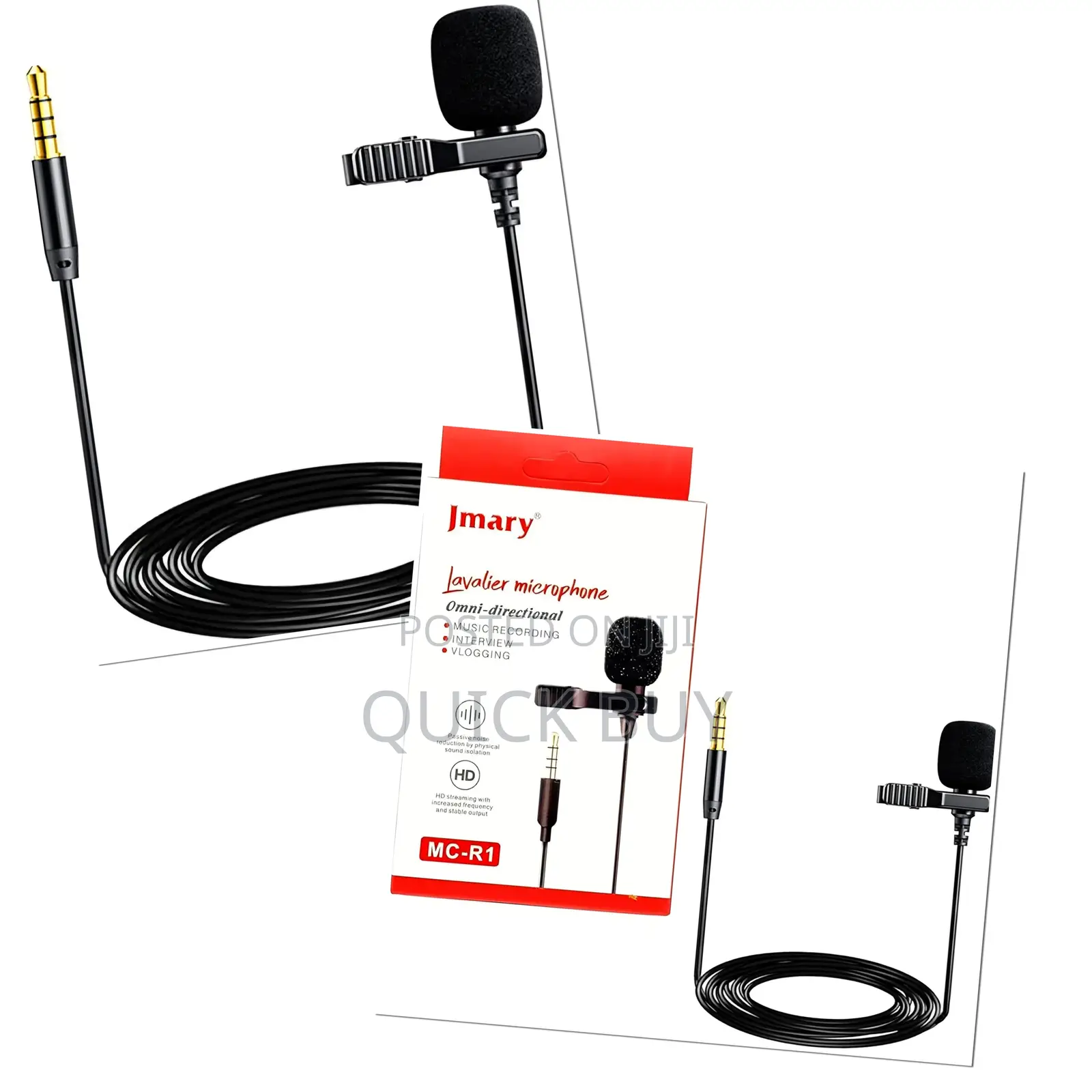 Jmary Mc-R1 Is a Wired Lavalier Lapel Microphone