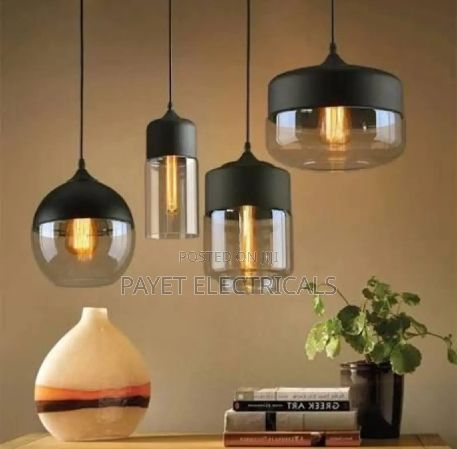 Vintage Glass Pendant Lamp Holder