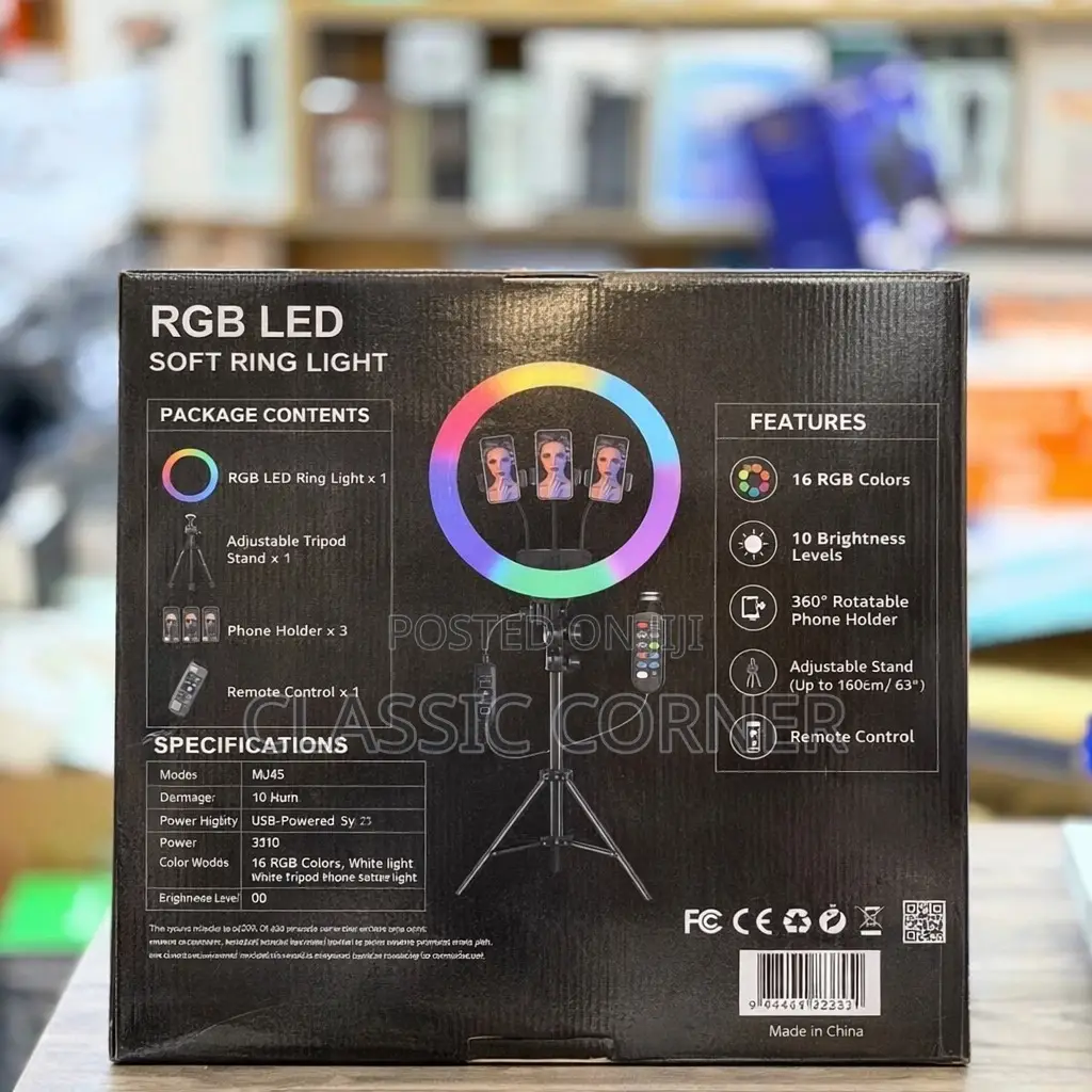 Mj36 14inch Rgb Led Soft Ring Light