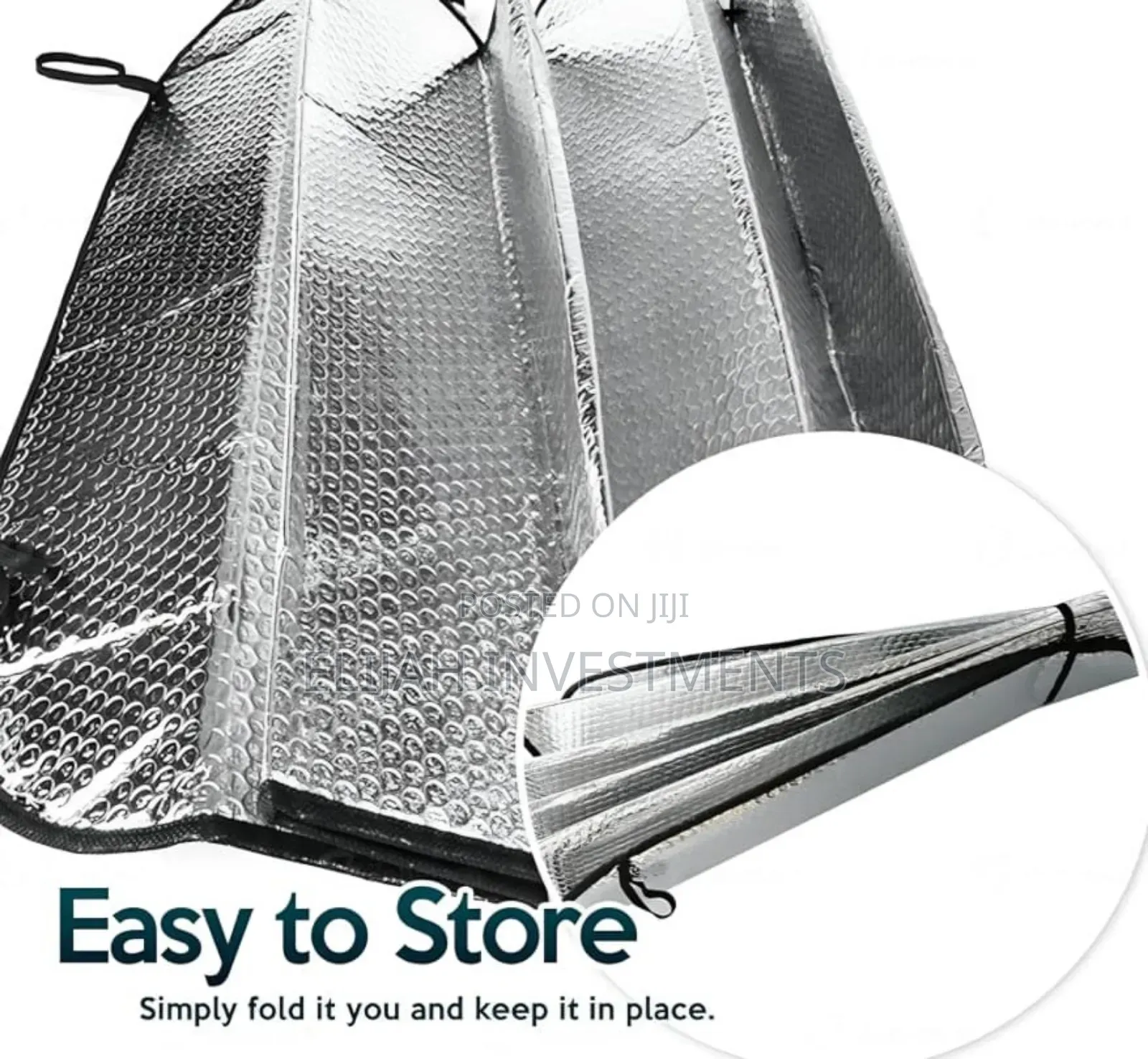 Premium Quality Accordion Metallic Reflective Car Sun Shade