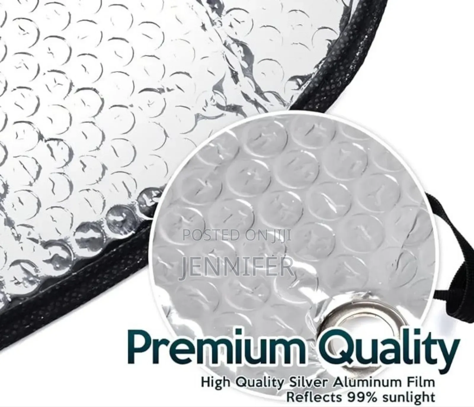 Premium Quality Accordion Metallic Reflective Car Sun Shade