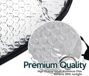Premium Quality Accordion Metallic Reflective Car Sun Shade