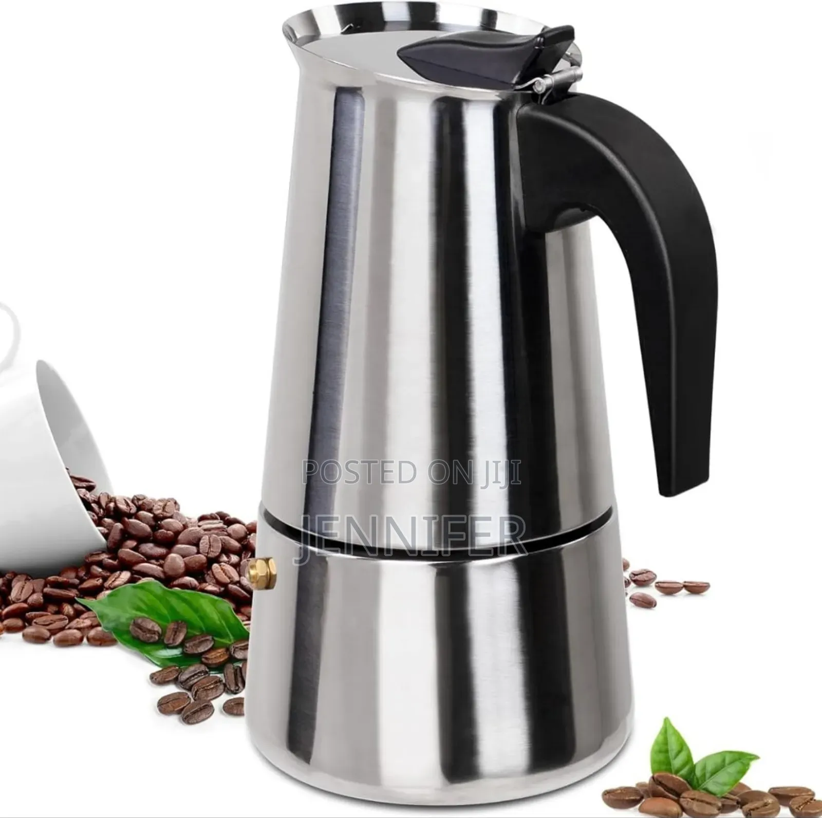9 Cup Moka Pot Stainless Steel 450ml Italian Espresso Coffee Maker