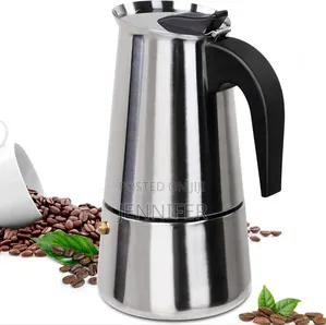 9 Cup Moka Pot Stainless Steel 450ml Italian Espresso Coffee Maker