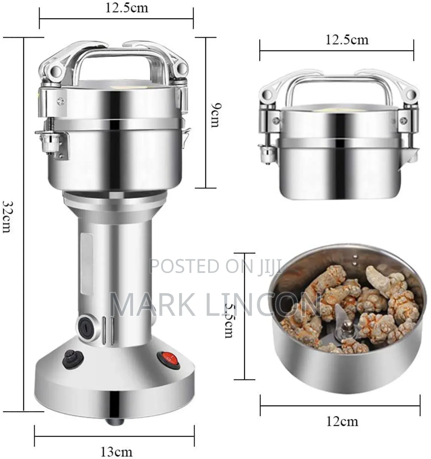 High-Speed Electric Grain Mill Grinder 200g