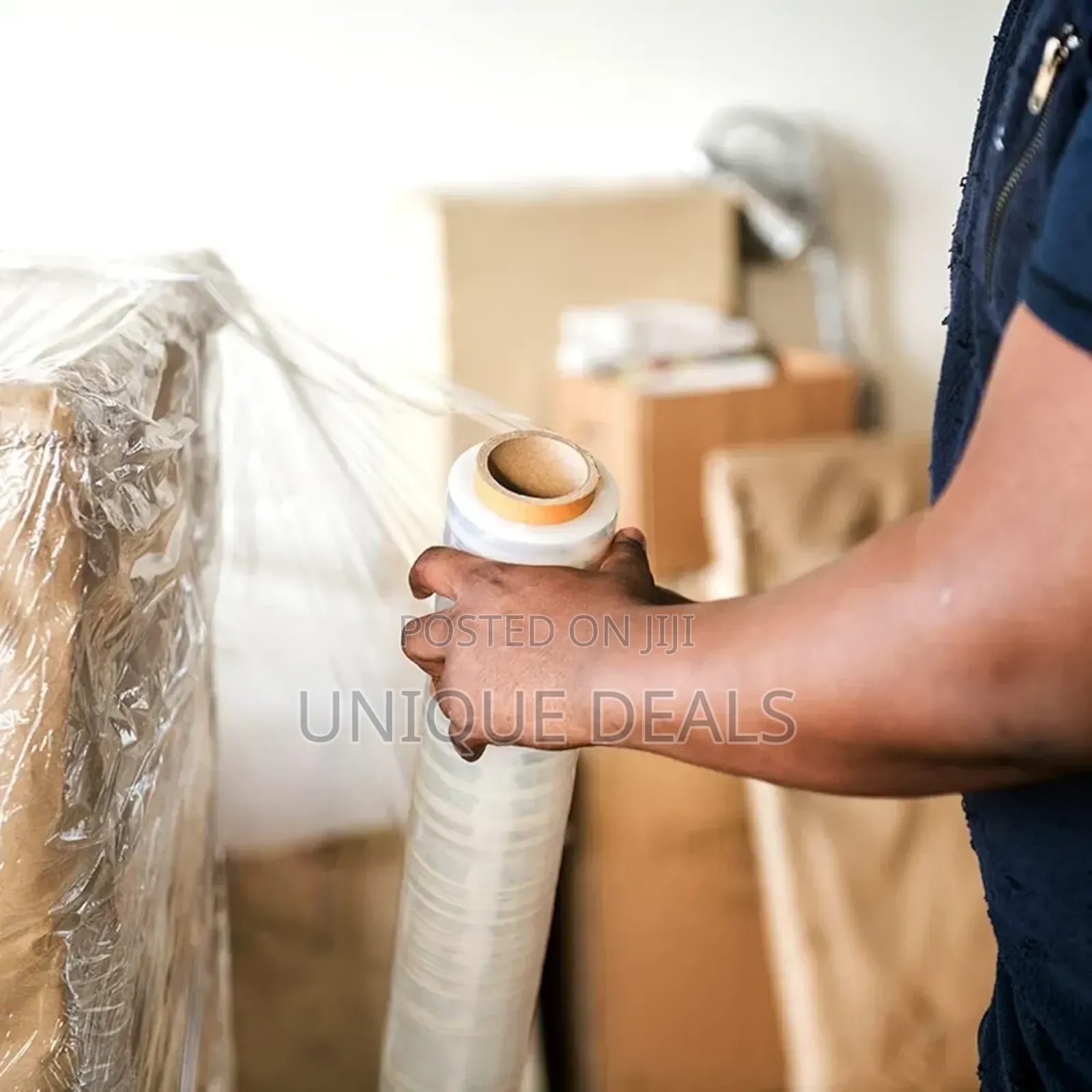 2 Rolls Clear Pallet Wrap Stretch Film Shrink Wrap