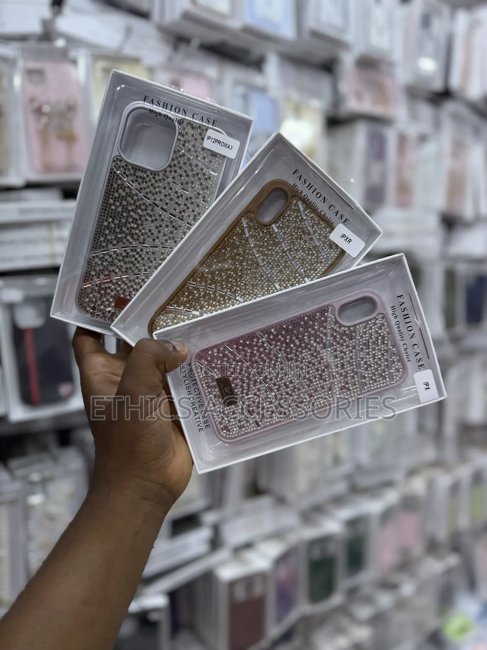 Luxury Rhinestone-Encrusted "Fashion Case