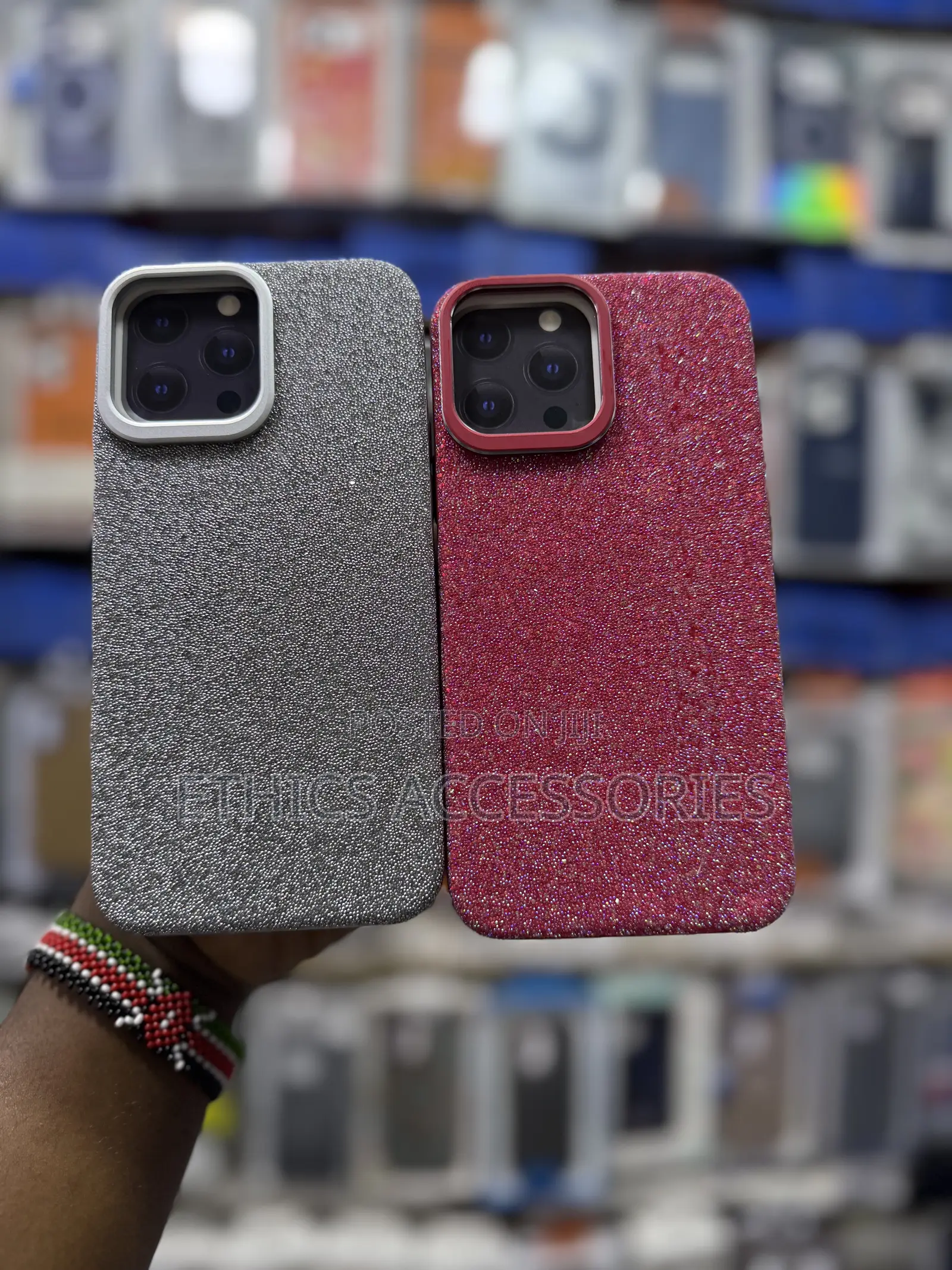Glitter and Shimmer-Textured Phone Cases