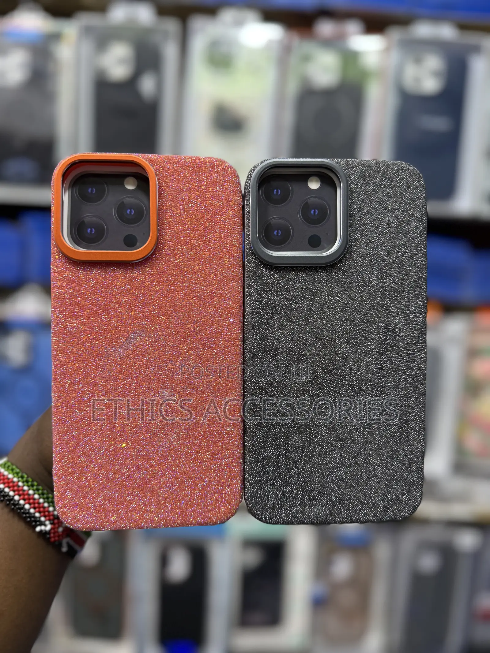 Glitter and Shimmer-Textured Phone Cases