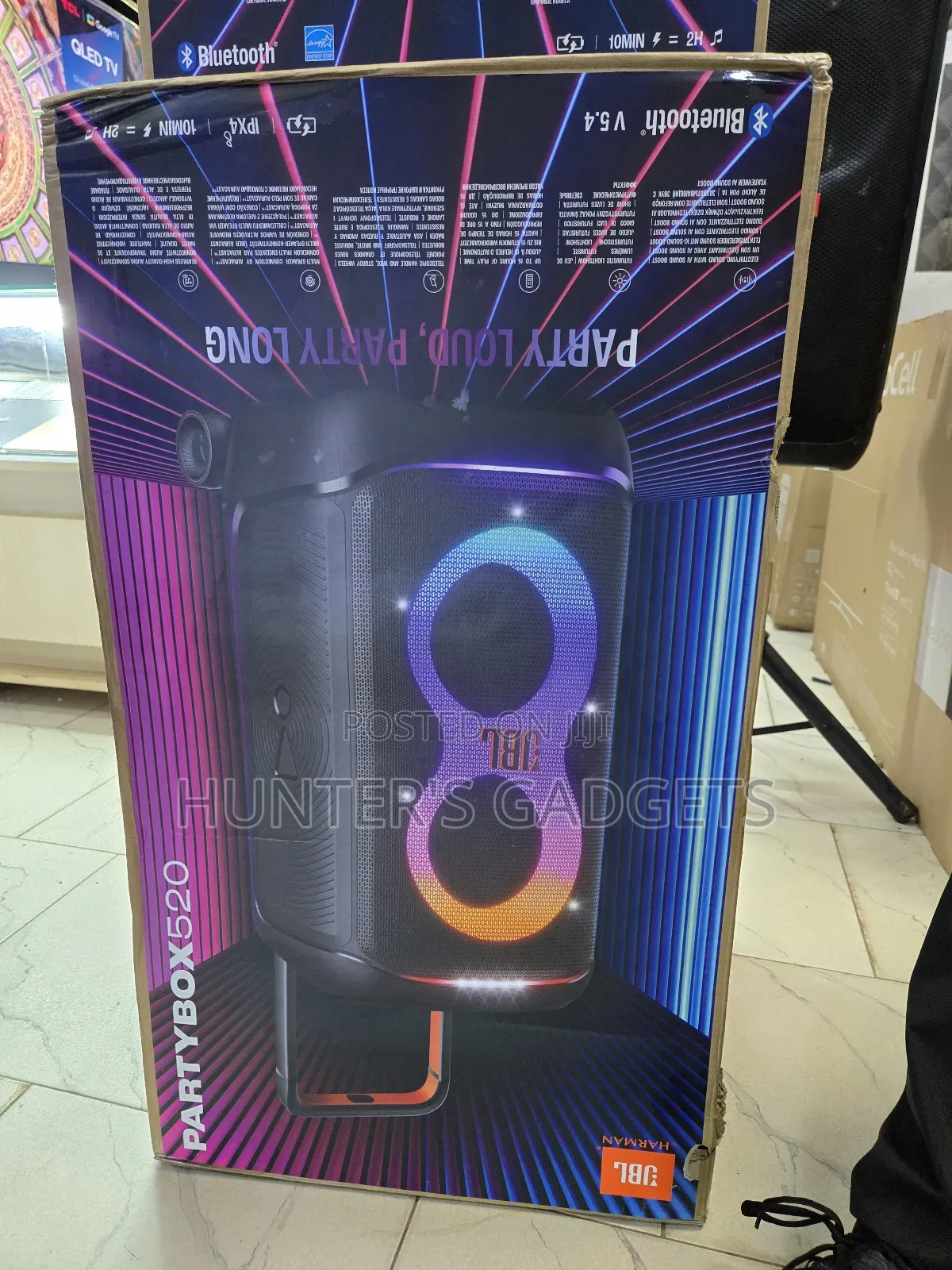 JBL Partybox 320 Bluetooth Rechargeable Powerful Speaker Waterproof
