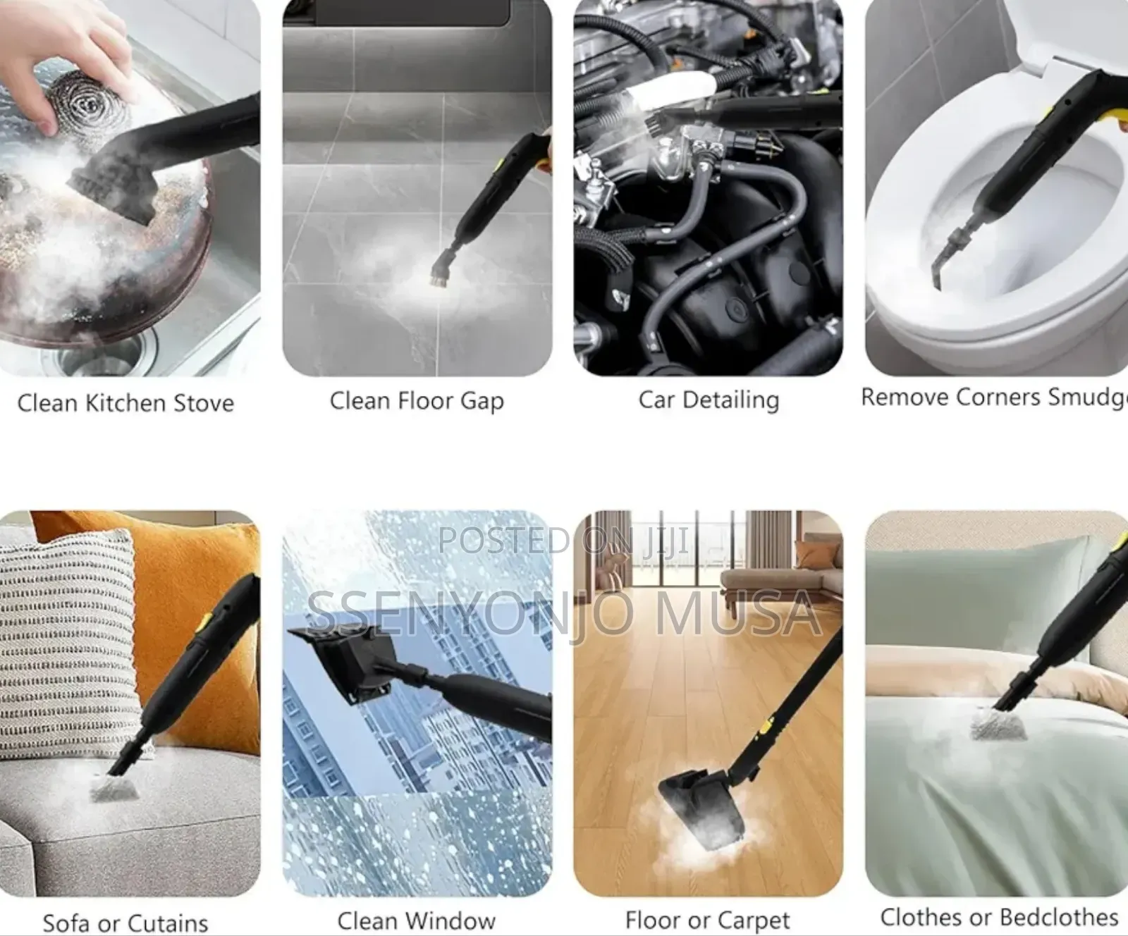 Steam Cleaner Pressure 1.8l Tank 2000w 5 Bar 320°F Multi-Purpose.