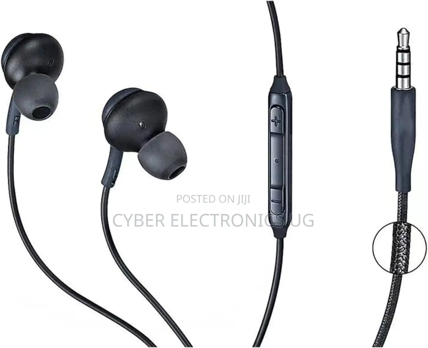 Aux Earphones 3.5mm Jack With Microphone and Volume Buttons