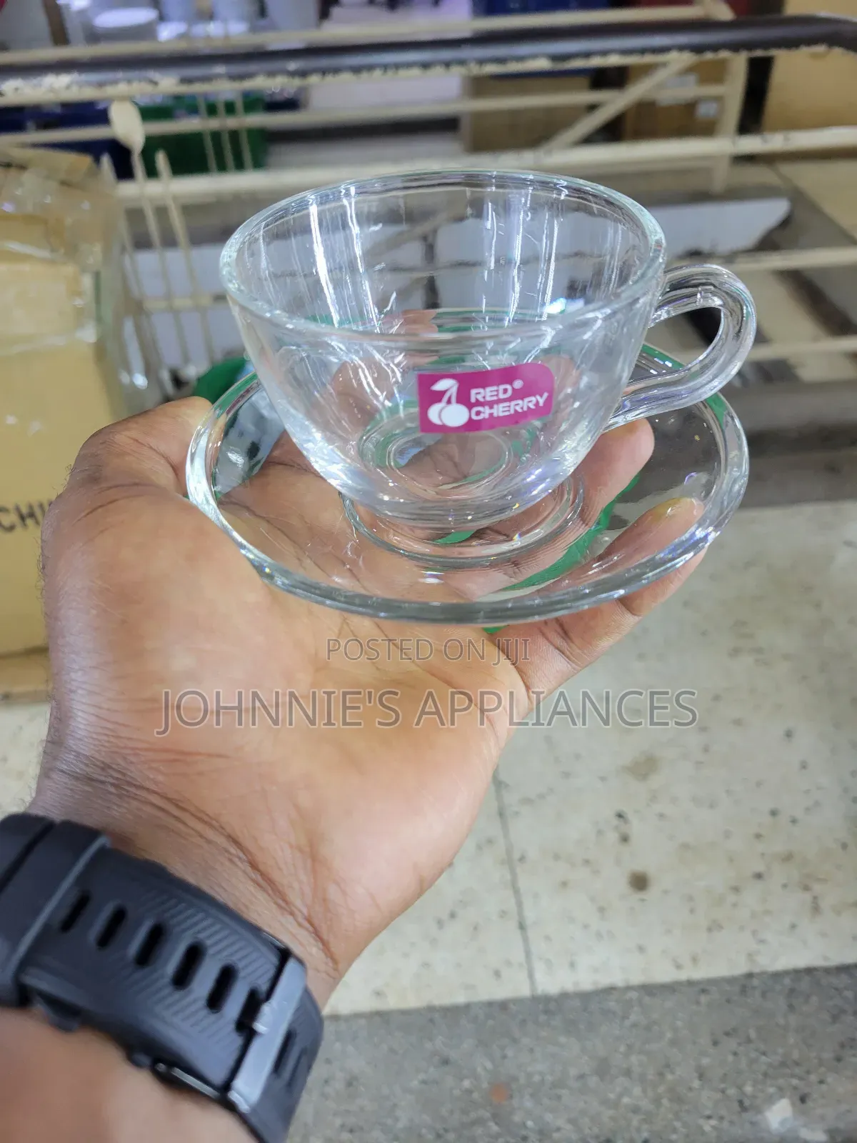 Glass Tea Cup With Saucers 12pics DZN