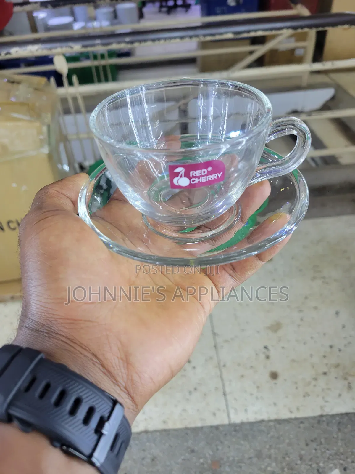 Glass Tea Cup With Saucers 12pics DZN