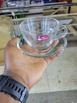 Glass Tea Cup With Saucers 12pics DZN