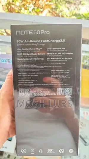 New Infinix Note 50 Pro 256 GB Black