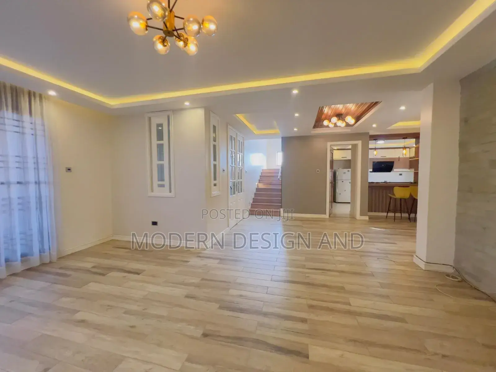 Gypsum Ceiling Livingroom and Kitchen