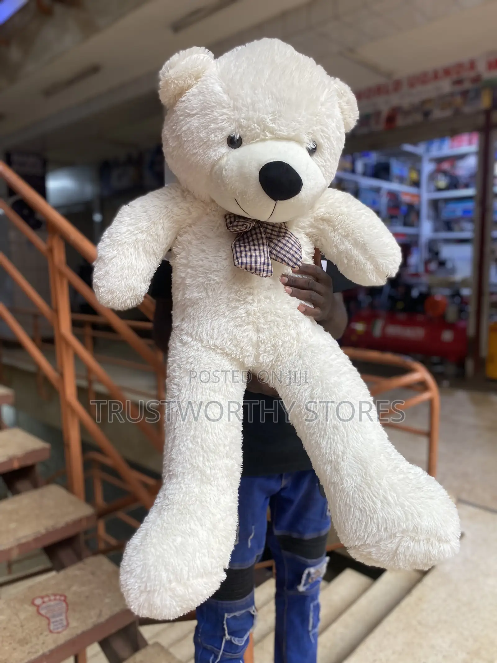100cm Teddy Bear With Ribbon