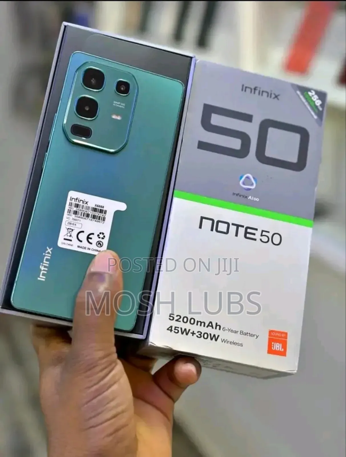 New Infinix Note 50 4G 256 GB Green