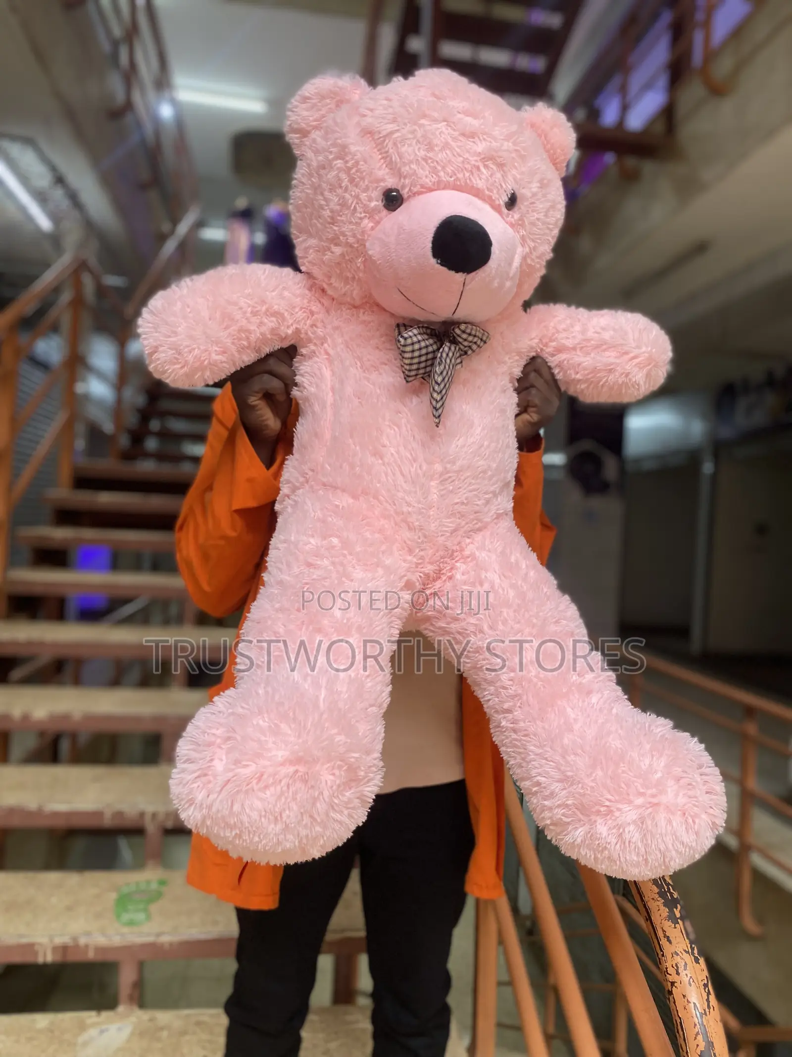 100cm Teddy Bear With Ribbon