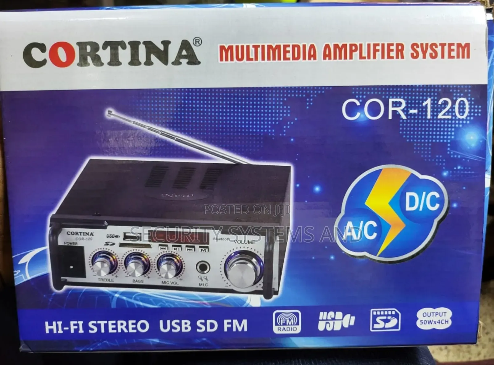 Multimedia Audio Amplifier With Bluetooth, Fm Radio, Usb, Both Ac/Dc