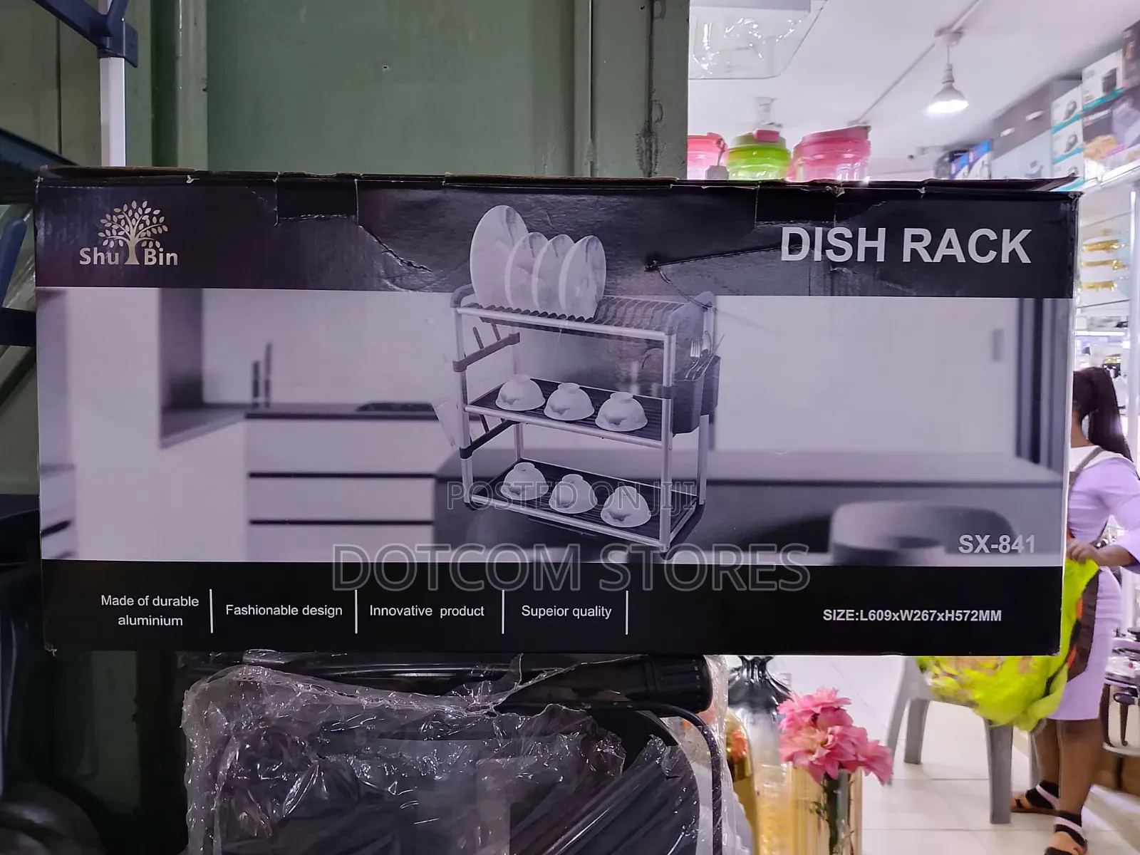 Shu Bin 3-Tier Aluminum Dish Rack (Model Sx-841)