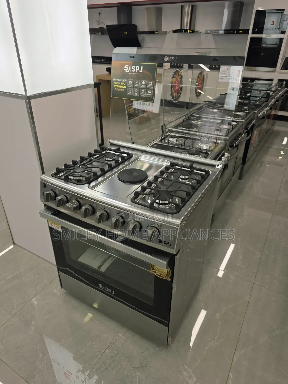 80cm*60cm SPJ Stainless Steel (4+1) Electric Cooker Oven With Timer