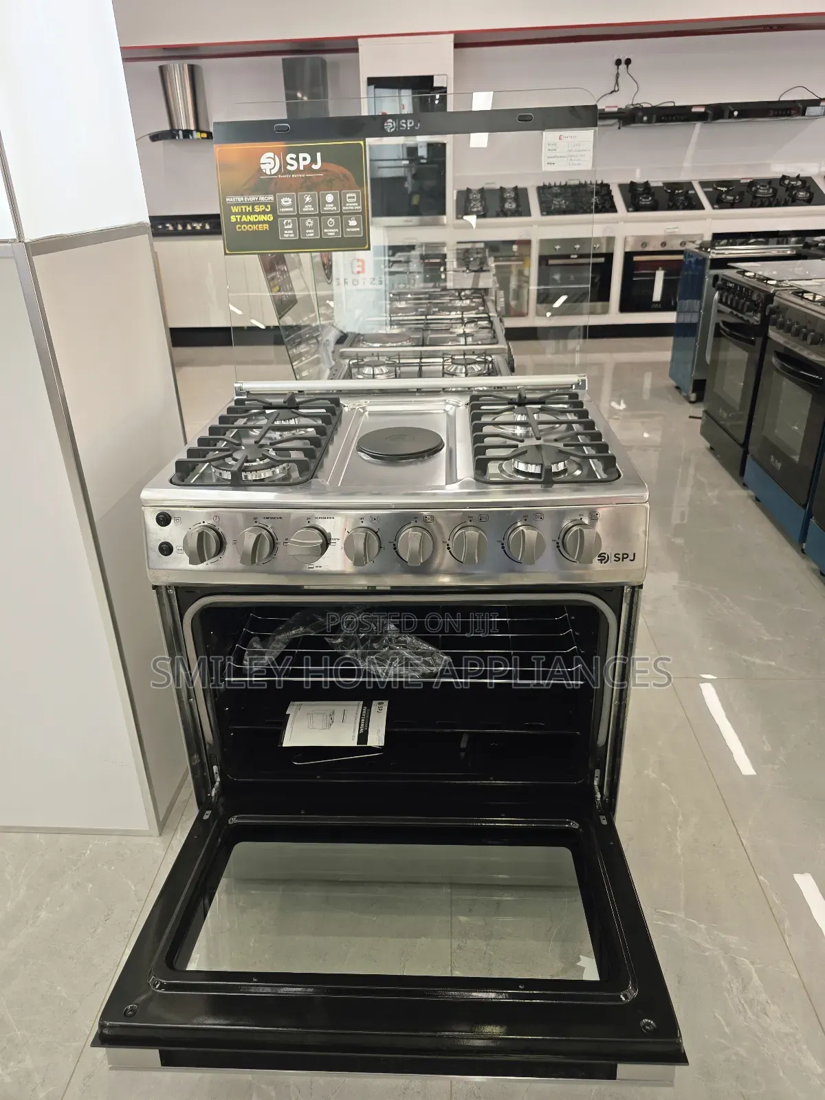 80cm*60cm SPJ Stainless Steel (4+1) Electric Cooker Oven With Timer