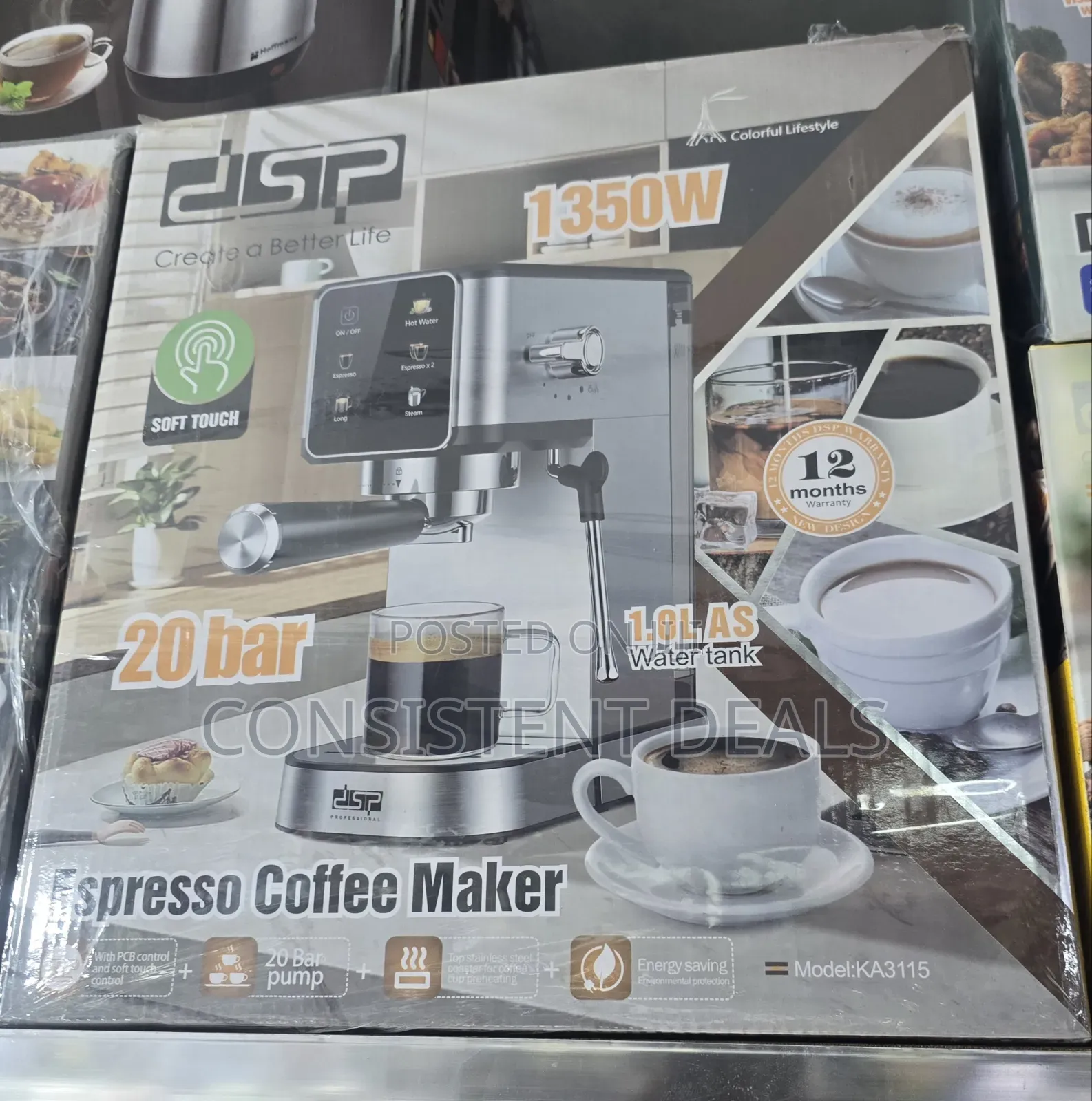 DSP 20bar Espresso Coffee Maker