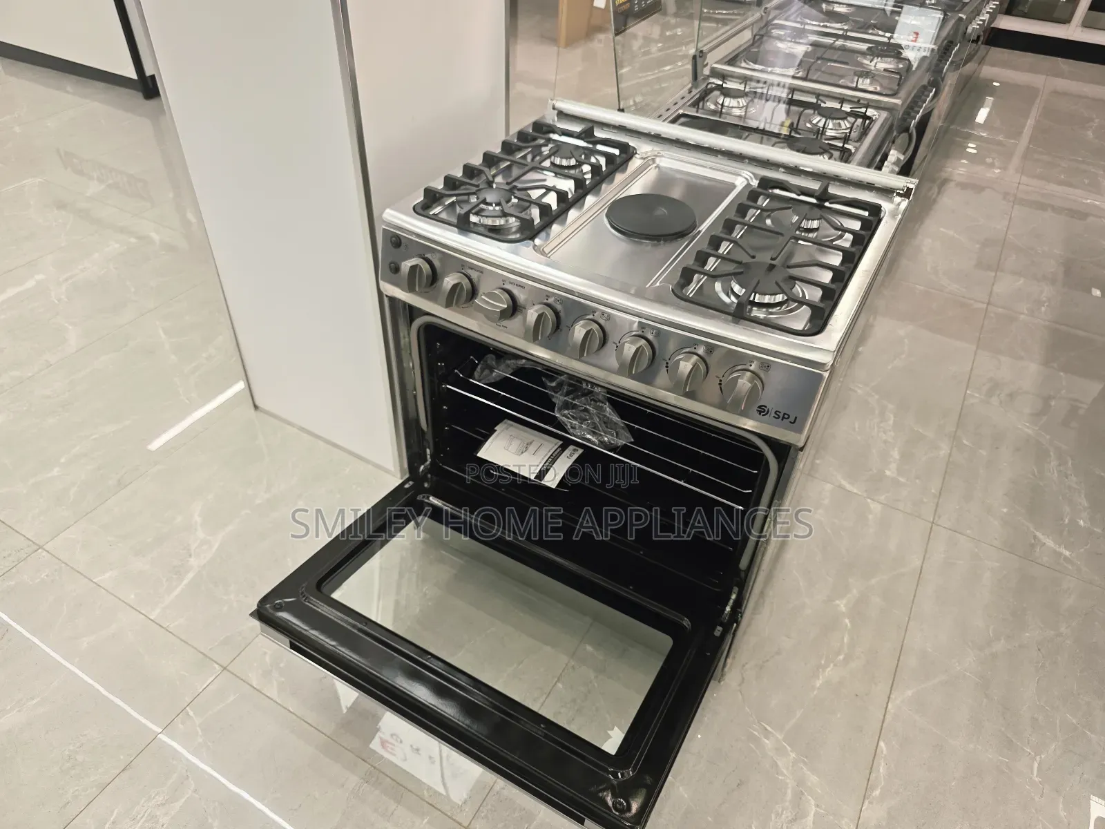 4 Gas and 1 Electric Plate 80cm*60cm SPJ Electric Cooker Oven